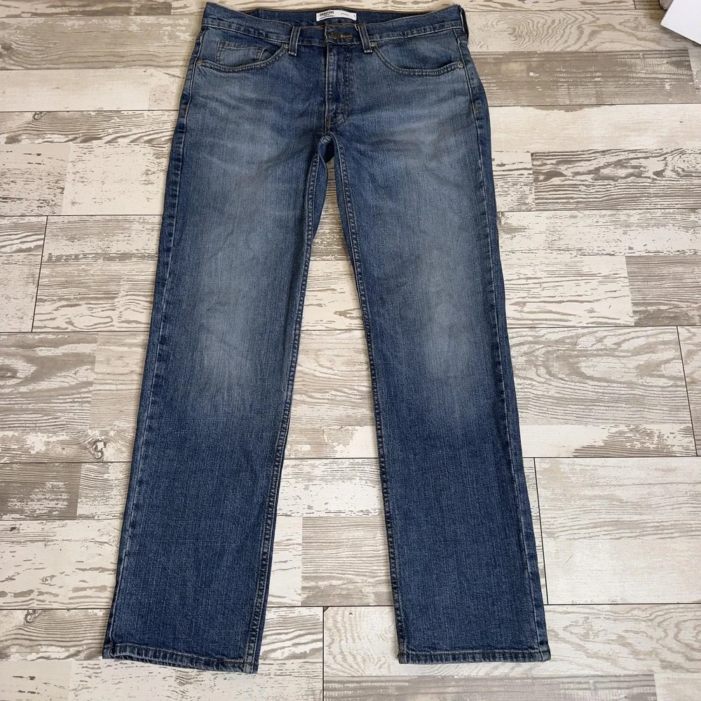 Signature Gold By Levi Strauss Jeans Mens‎ 32x30 Blue Straight Leg Denim Stretch
